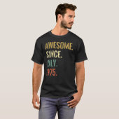 1975年7月以素晴らし降47歳 Tシャツ (正面フル)