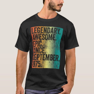 1975年9素晴らし月以来の伝説的な叙事詩 Tシャツ