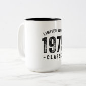 1975年 クラシックな誕生年 ツートーンマグカップ (正面左)