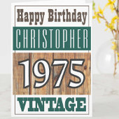 1975生まれ年のグリーティングカード カード