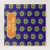 1975生まれ年のレトロ幾何学名 ジグソーパズル (横)