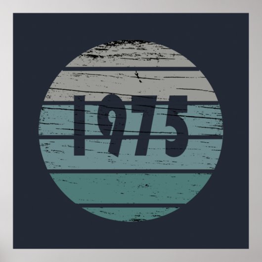 1975生まれ年のヴィンテージ ポスター (正面)