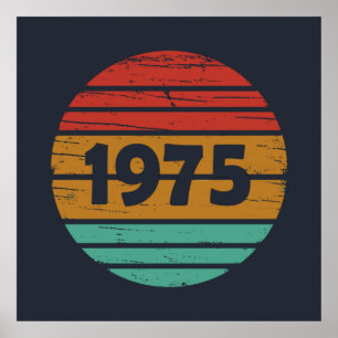 1975生まれ年のヴィンテージ ポスター