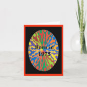 1975生まれ年の誕生日おもしろい事実 シーズンカード (正面)