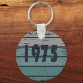1975生まれ年ヴィンテージ50歳の誕生日ギフト キーホルダー (正面)