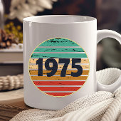 1975生まれ年ヴィンテージ50歳の誕生日ギフト コーヒーマグカップ