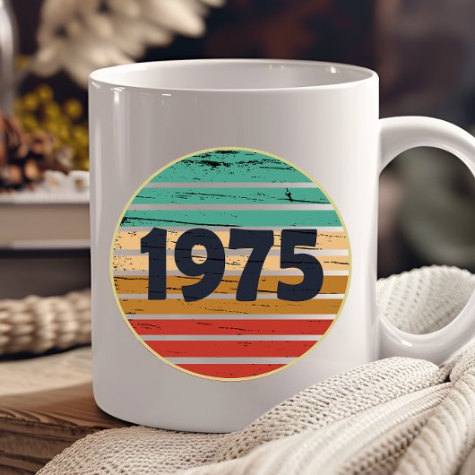 1975生まれ年ヴィンテージ50歳の誕生日ギフト コーヒーマグカップ