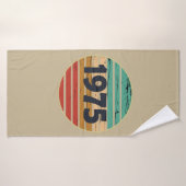 1975生まれ年ヴィンテージ50歳の誕生日ギフト バスタオル (バスタオル)