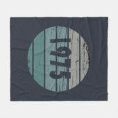 1975生まれ年ヴィンテージ50歳の誕生日ギフト フリースブランケット (正面(横))