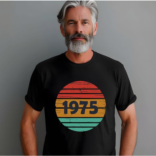 1975生まれ年ヴィンテージ50歳の誕生日ギフト Tシャツ