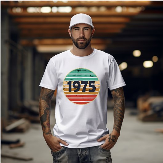 1975生まれ年ヴィンテージ50歳の誕生日ギフト Tシャツ