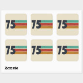 1975生まれ年ヴィンテージ50歳の誕生日パーティー スクエアシール (シート)