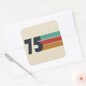 1975生まれ年ヴィンテージ50歳の誕生日パーティー スクエアシール (封筒)