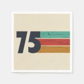 1975生まれ年ヴィンテージ50歳の誕生日パーティー スタンダードカクテルナプキン (正面)