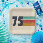 1975生まれ年ヴィンテージ50歳の誕生日パーティー ペーパープレート (パーティー)