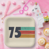 1975生まれ年ヴィンテージ50歳の誕生日パーティー ペーパープレート (パーティー)