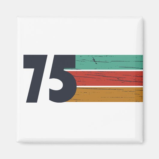 1975生まれ年ヴィンテージ50歳の誕生日パーティー マグネット (正面)