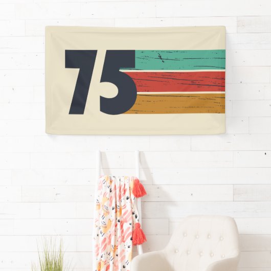 1975生まれ年ヴィンテージ50歳の誕生日パーティー 横断幕 (インサイチュ)