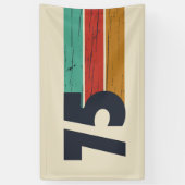 1975生まれ年ヴィンテージ50歳の誕生日パーティー 横断幕 (縦)