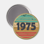 1975生まれ年ヴィンテージ50歳 マグネット (正面/裏面)