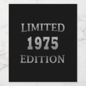 1975生まれ年生誕限定版 ワインラベル (シングルラベル)