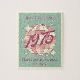 1975生まれ年50歳の誕生日ギフトゲームのヴィンテージ ジグソーパズル