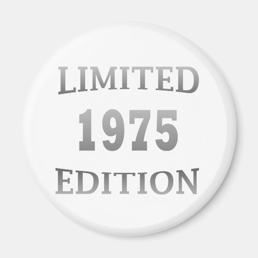 1975生まれ年50歳の誕生日パーティー マグネット (正面)