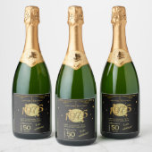 1975生まれ年50th birthday party wine label set スパークリングワインラベル (ボトル)