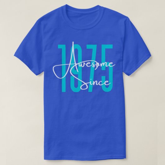 1975生まれ年 Tシャツ (デザイン正面)