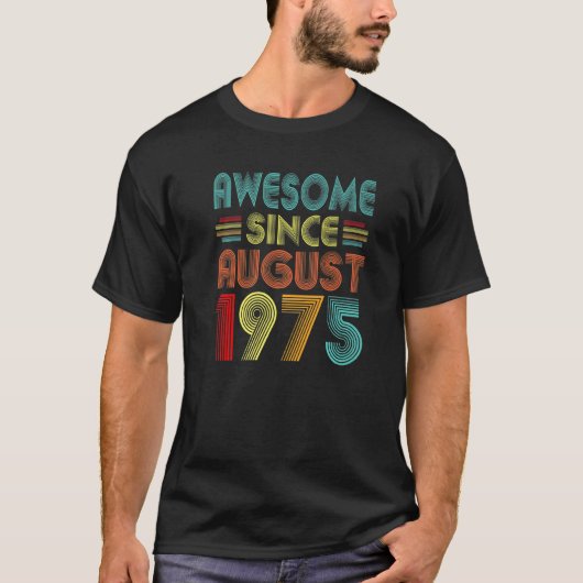 1975素晴らし年ヴィンテージ47歳47歳から Tシャツ (正面)