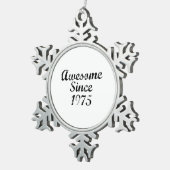 1975素晴らし年以降 スノーフレークピューターオーナメント (右)