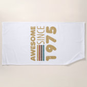 1975素晴らし年50誕生日以来 ビーチタオル (正面)