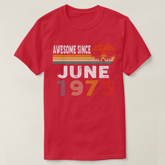 1975素晴らし年6月以来 Tシャツ (デザイン正面)