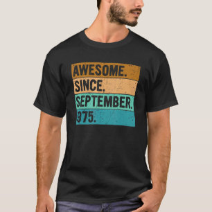 1975素晴らし年9月以来47歳47位Bi Tシャツ