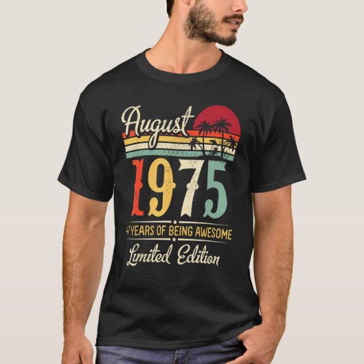 1975 威厳がある 47年Being Ltd Edition素晴らし Tシャツ (正面)