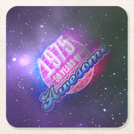 1975 — 50年素晴らしの「グランジ」外観 スクエアペーパーコースター