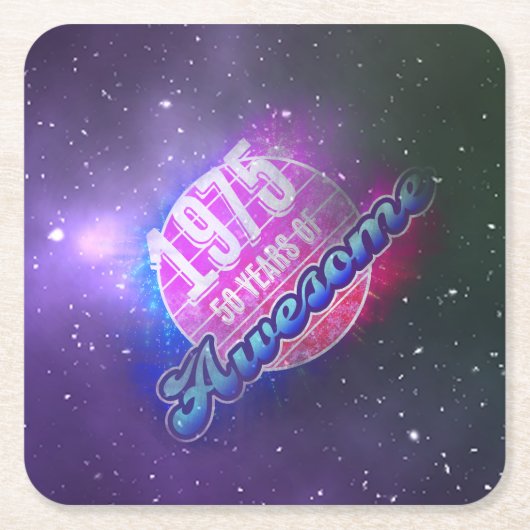 1975 — 50年素晴らしの「グランジ」外観 スクエアペーパーコースター (正面)