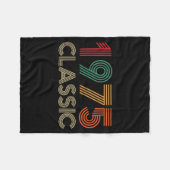 1975 Clic 50th Birthday For Men Women 50 Year Old  フリースブランケット (正面(横))