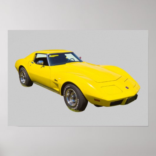 1975 Corvette Stingray Sports Car ポスター (正面)