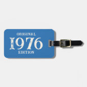 1976オリジナル版オン海ブルー ラゲッジタグ (正面横)