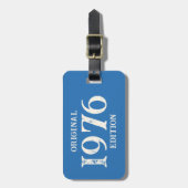 1976オリジナル版オン海ブルー ラゲッジタグ (正面縦)