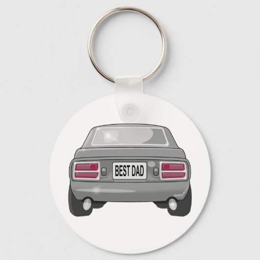 1976データサン280Zグレー キーホルダー (正面)