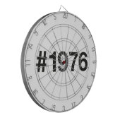 1976ハッシュタグ49年誕生日記念日 ダーツボード (正面左)