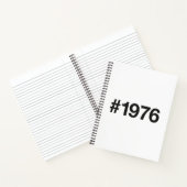 1976ハッシュタグ49年誕生日記念日 ノートブック (内部)