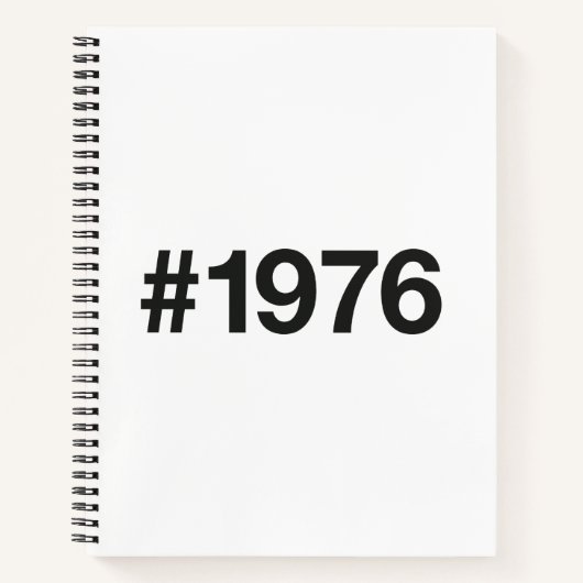 1976ハッシュタグ49年誕生日記念日 ノートブック (正面)
