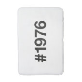 1976ハッシュタグ49年誕生日記念日 バスマット (正面縦)