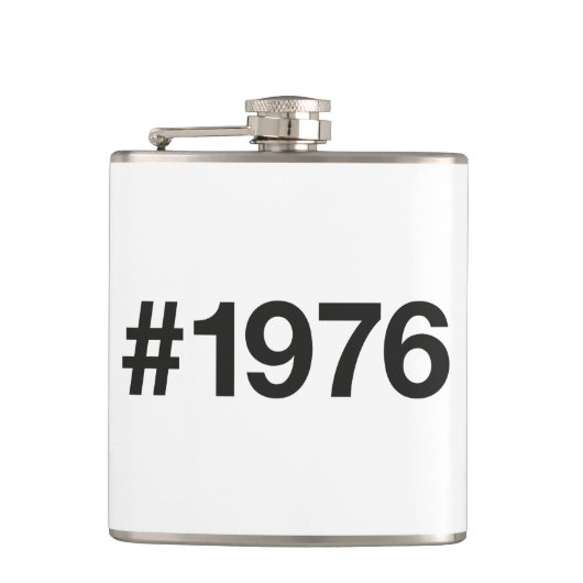 1976ハッシュタグ49年誕生日記念日 フラスク (正面)
