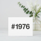 1976ハッシュタグ49年誕生日記念日 ポストカード (スタンド正面)