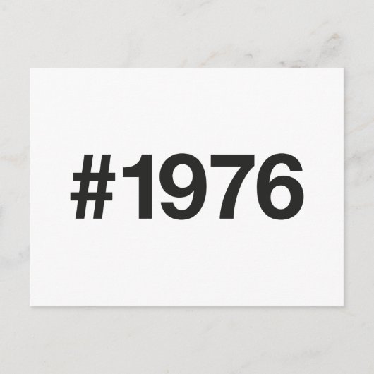 1976ハッシュタグ49年誕生日記念日 ポストカード (正面)