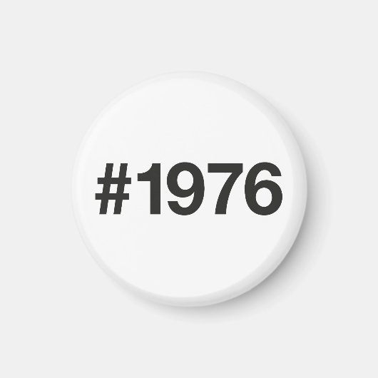 1976ハッシュタグ49年誕生日記念日 マグネット (正面)